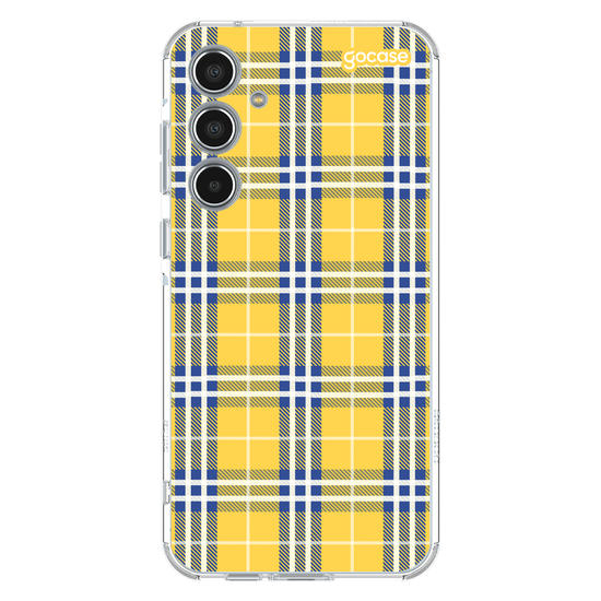Capinha para celular Xadrez Amarelo