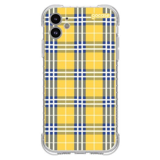 Capinha para celular Xadrez Amarelo