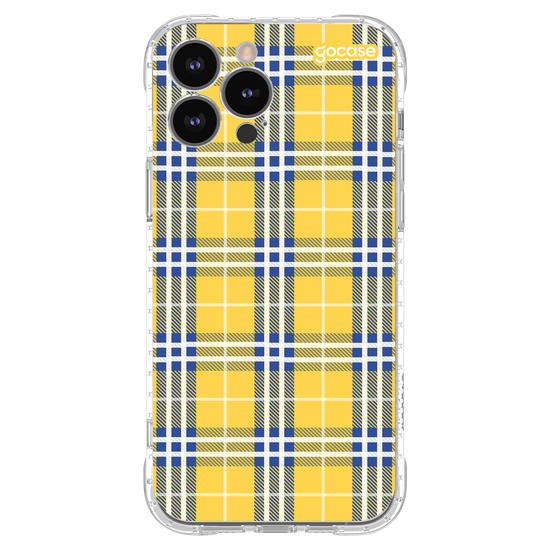 Capinha para celular Xadrez Amarelo