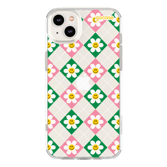 Capinha para celular  Smile Daisy Xadrez