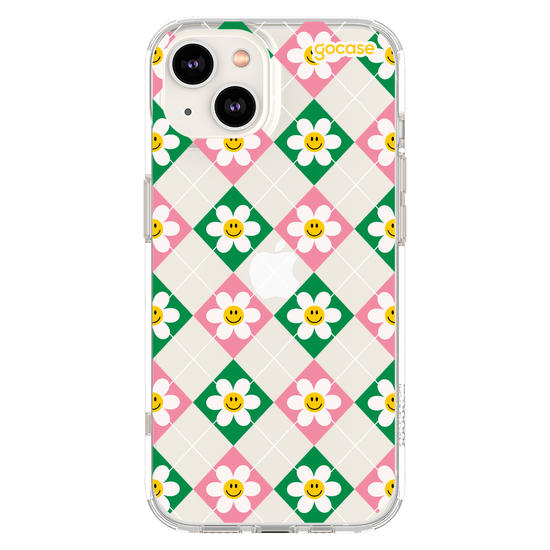 Capinha para celular  Smile Daisy Xadrez