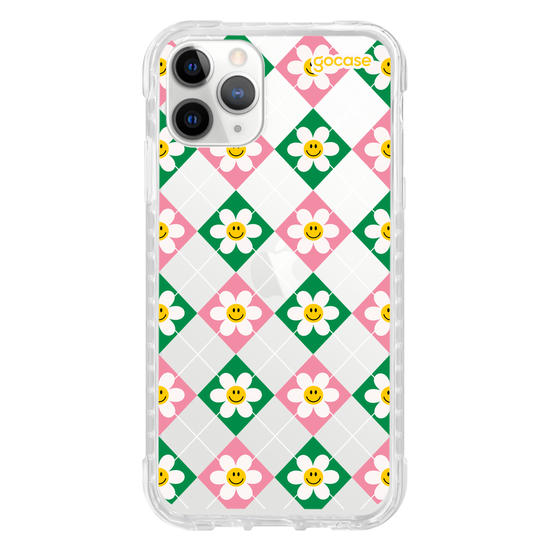 Capinha para celular  Smile Daisy Xadrez