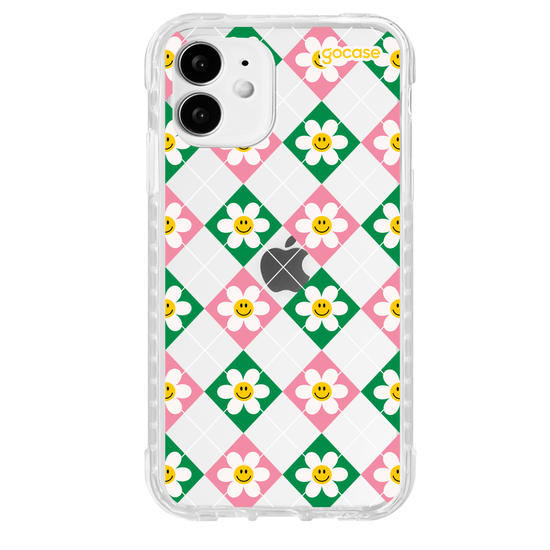 Capinha para celular  Smile Daisy Xadrez