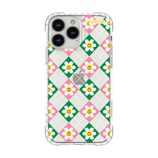 Capinha para celular  Smile Daisy Xadrez