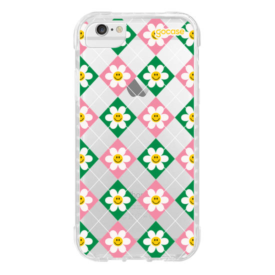 Capinha para celular  Smile Daisy Xadrez
