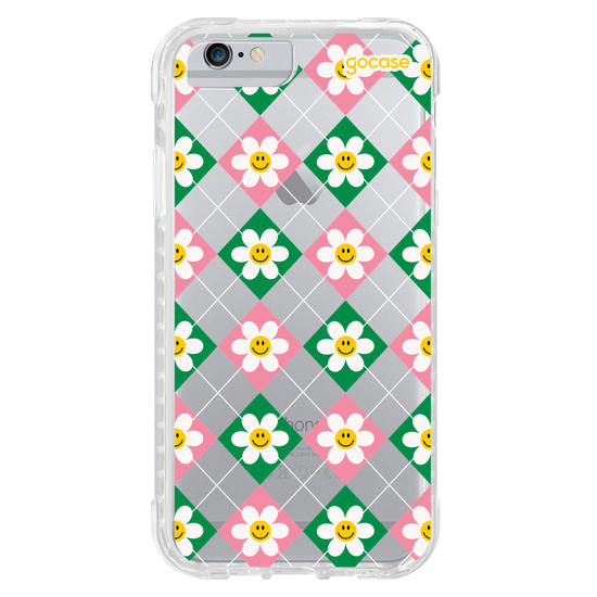 Capinha para celular  Smile Daisy Xadrez