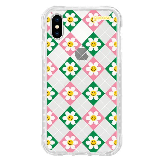 Capinha para celular  Smile Daisy Xadrez