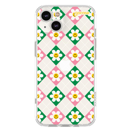 Capinha para celular  Smile Daisy Xadrez