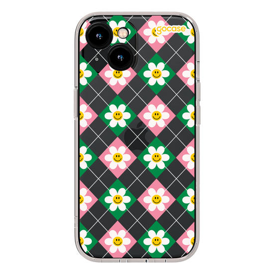 Capinha para celular  Smile Daisy Xadrez