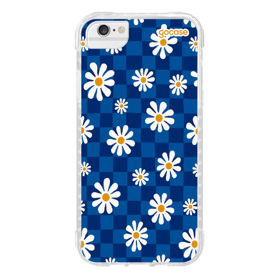 Capinha para celular  Xadrez de Margaridas