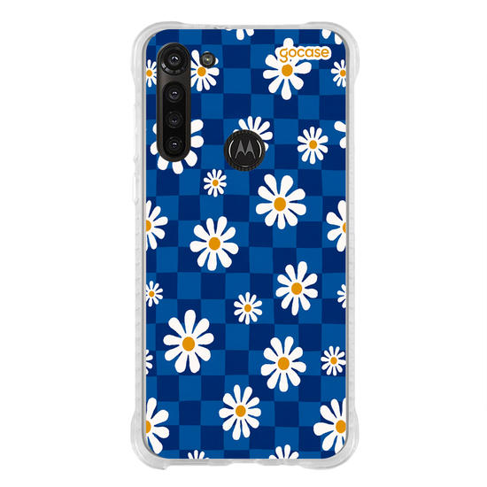 Capinha para celular  Xadrez de Margaridas