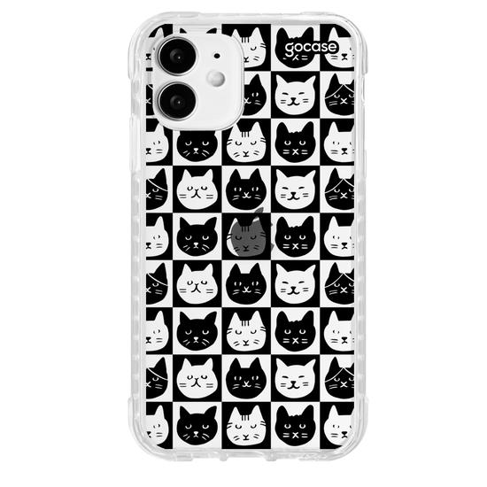 Capinha para celular  Xadrez de Gatinhos