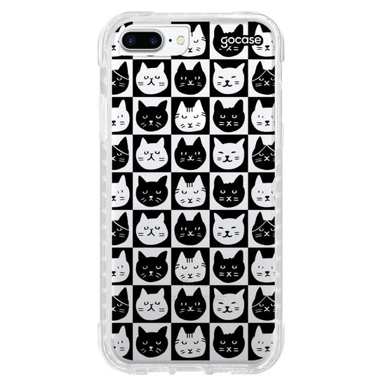 Capinha para celular  Xadrez de Gatinhos