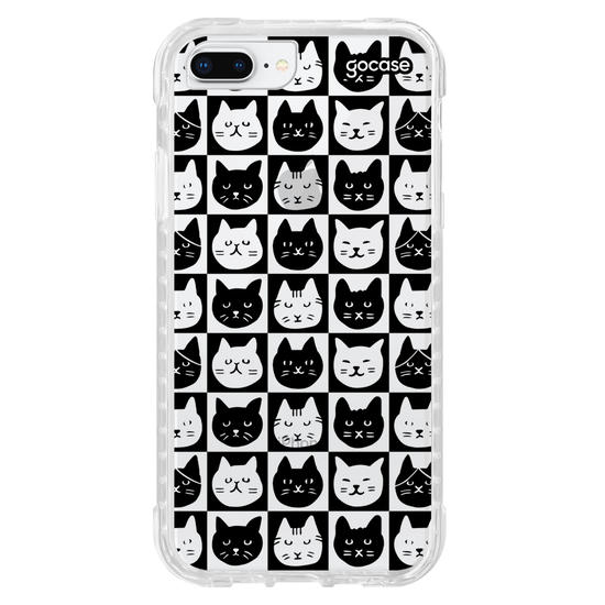 Capinha para celular  Xadrez de Gatinhos