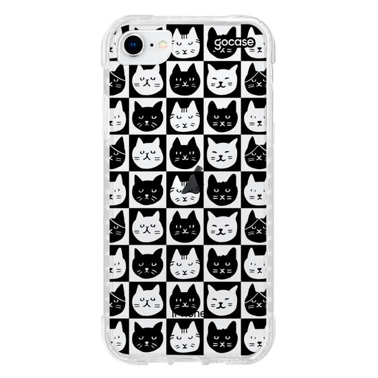 Capinha para celular  Xadrez de Gatinhos