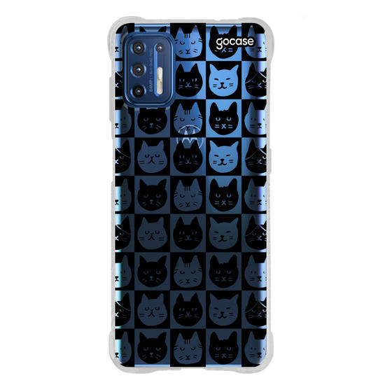 Capinha para celular  Xadrez de Gatinhos