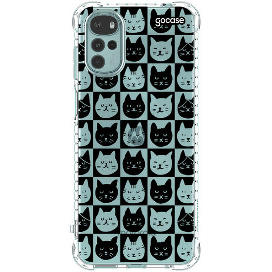 Capinha para celular  Xadrez de Gatinhos