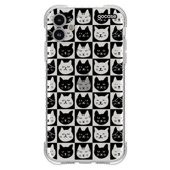 Capinha para celular  Xadrez de Gatinhos