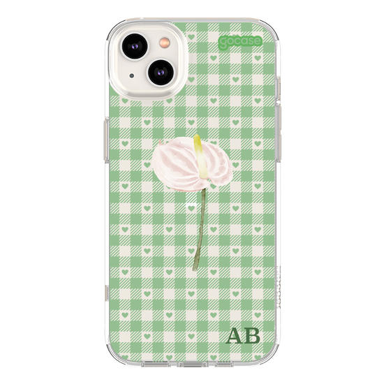 Capinha para celular Xadrez Green