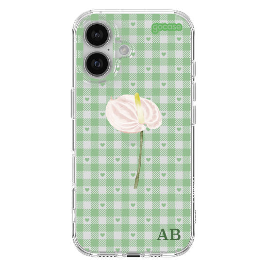 Capinha para celular Xadrez Green