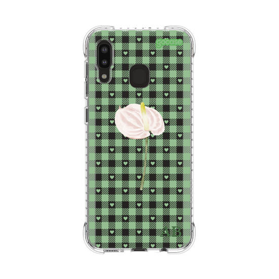 Capinha para celular Xadrez Green