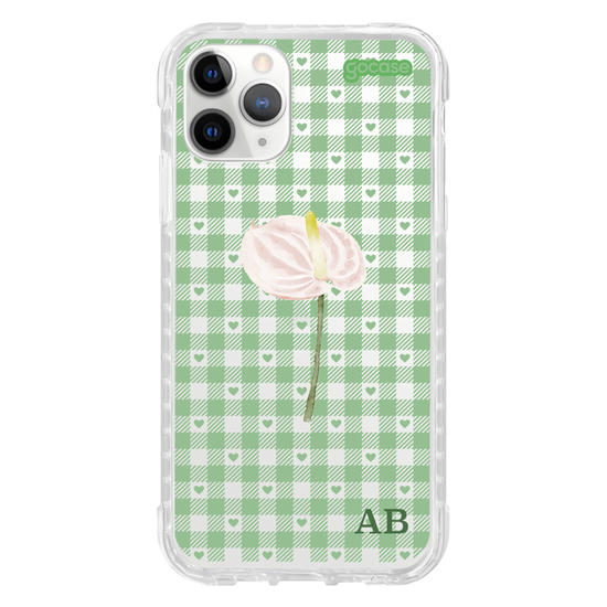 Capinha para celular Xadrez Green