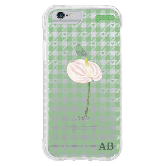 Capinha para celular Xadrez Green