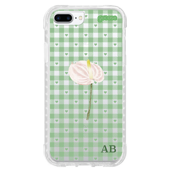 Capinha para celular Xadrez Green