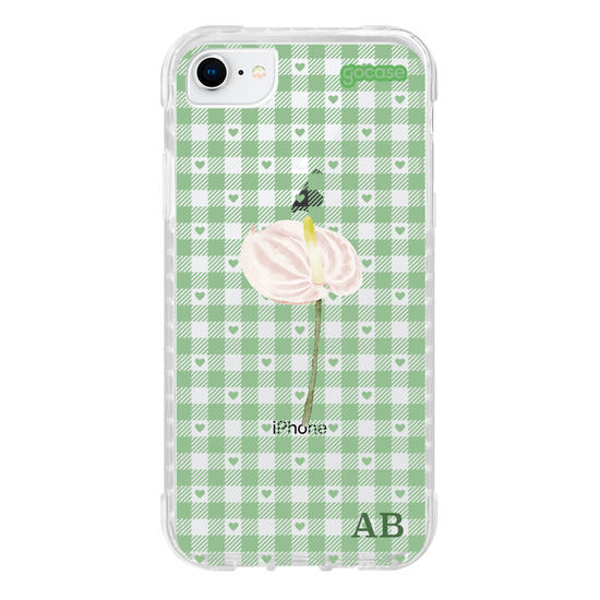 Capinha para celular Xadrez Green