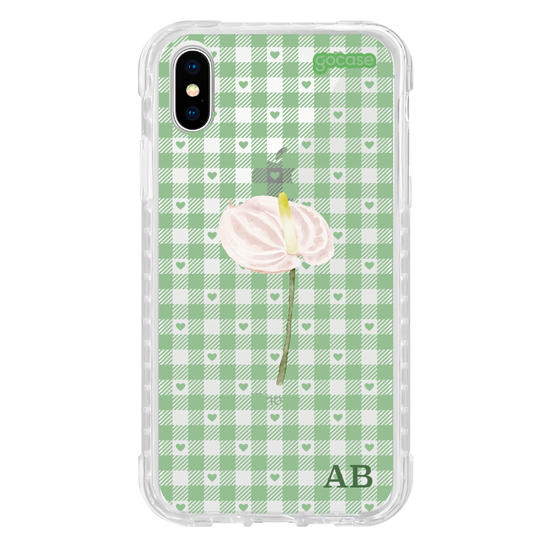 Capinha para celular Xadrez Green