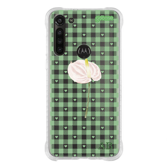 Capinha para celular Xadrez Green
