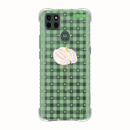 Capinha para celular Xadrez Green