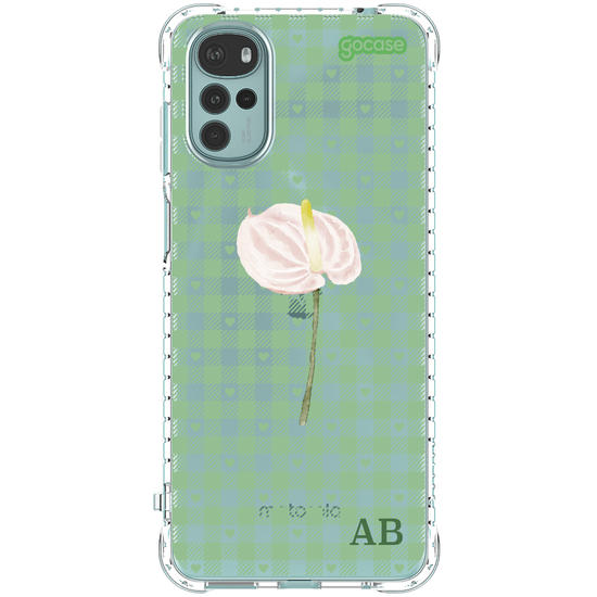 Capinha para celular Xadrez Green