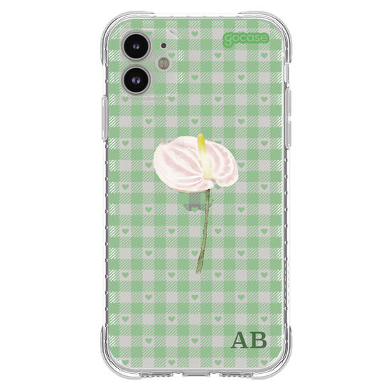 Capinha para celular Xadrez Green