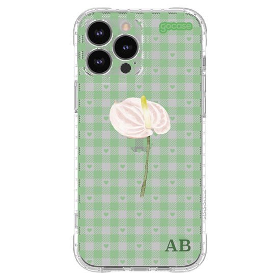 Capinha para celular Xadrez Green