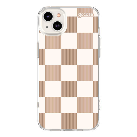 Capinha para celular Xadrez Nude