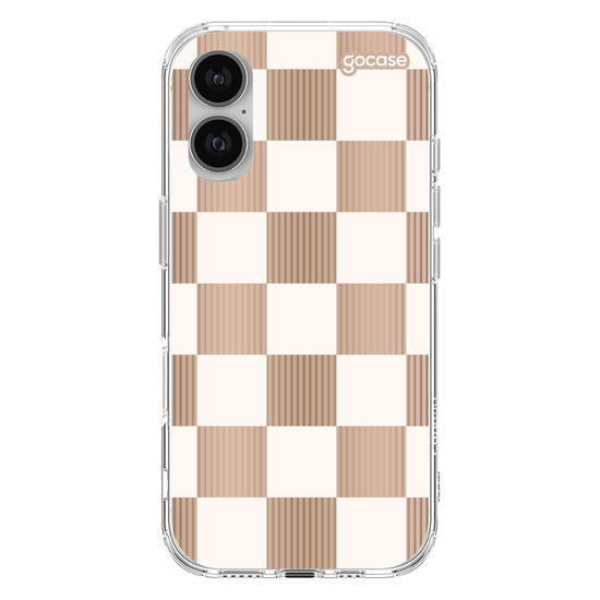 Capinha para celular Xadrez Nude