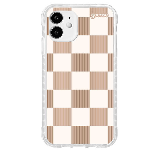 Capinha para celular Xadrez Nude