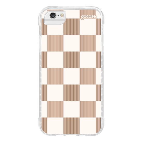 Capinha para celular Xadrez Nude