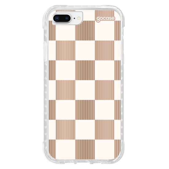 Capinha para celular Xadrez Nude