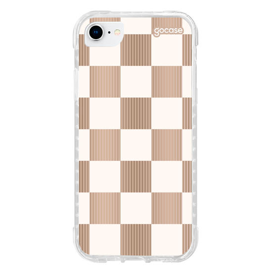 Capinha para celular Xadrez Nude