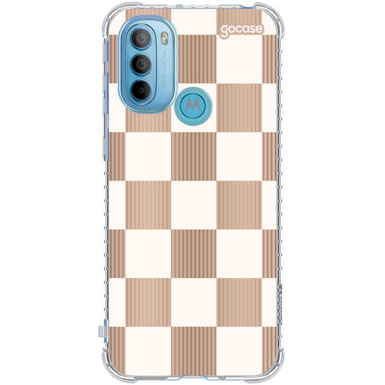 Capinha para celular Xadrez Nude