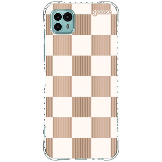 Capinha para celular Xadrez Nude