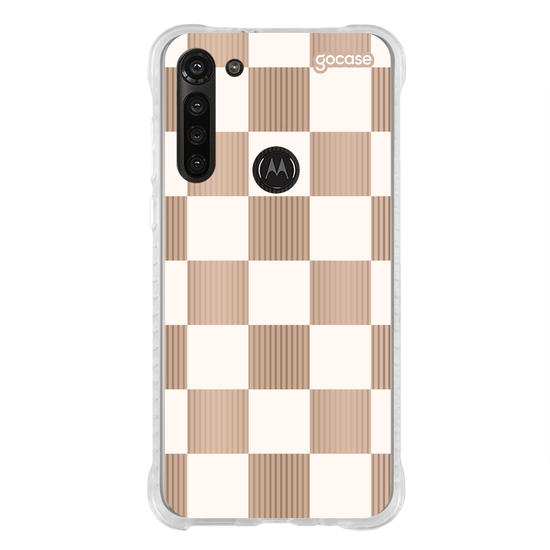 Capinha para celular Xadrez Nude