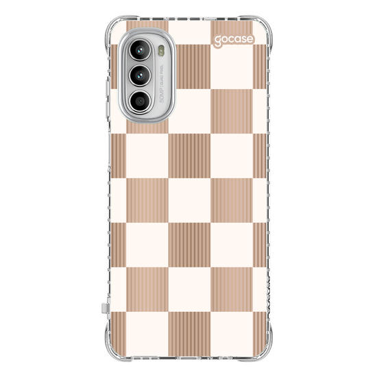 Capinha para celular Xadrez Nude