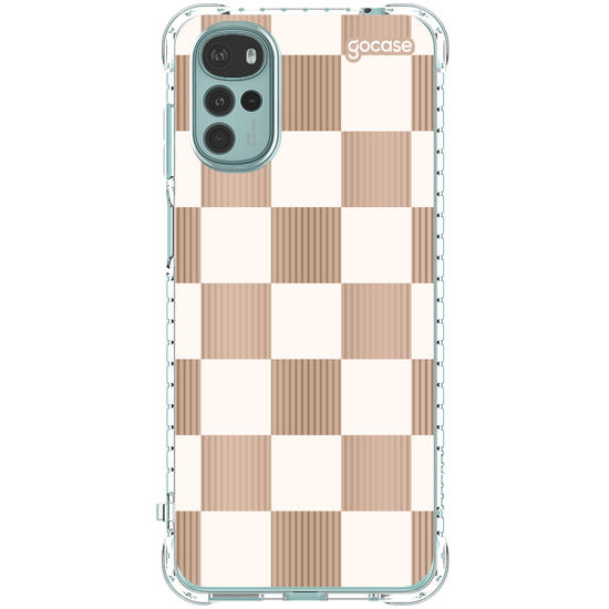 Capinha para celular Xadrez Nude