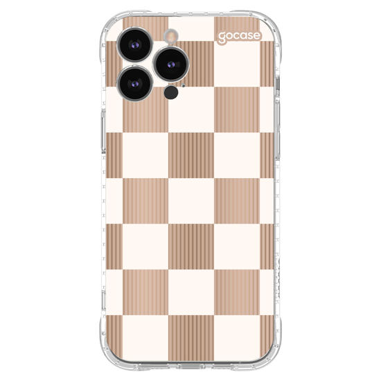 Capinha para celular Xadrez Nude