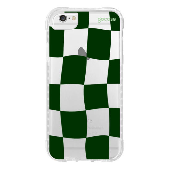 Capinha para celular  Xadrez Ondulado Verde