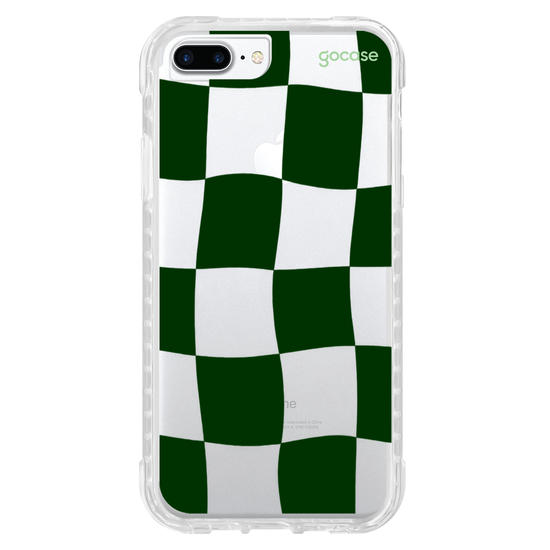 Capinha para celular  Xadrez Ondulado Verde