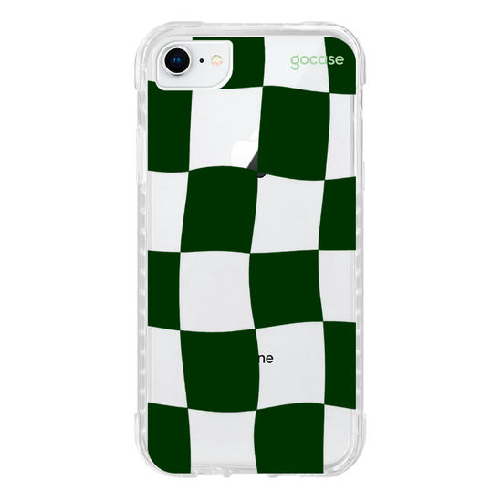 Capinha para celular  Xadrez Ondulado Verde